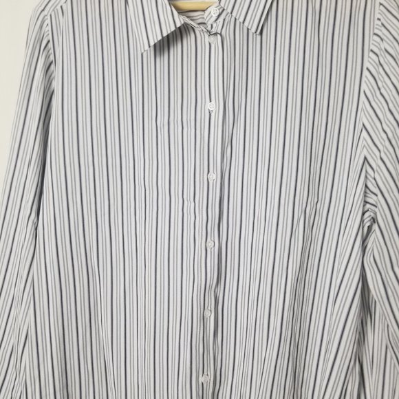 NWT 14th & Union striped button down top women's size Medium (148) - Picture 5 of 8